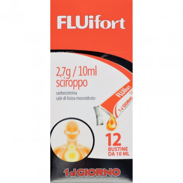 FLUIFORT SCIROPPO 12 BUSTINE MONODOSE DA 2,7 GRAMMI/10 ML