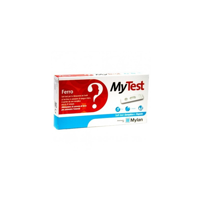 MYLAN MY TEST FERRO KIT MONOUSO RILEVAZIONE PROTEINA FERRITINA 1 TEST MYLAN MY TEST FERRO KIT MONOUSO RILEVAZIONE PROTEINA FERRITINA 1 TEST