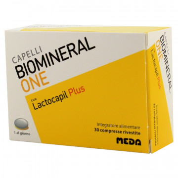 BIOMINERAL ONE LACTOCAPIL PLUS INTEGRATORE ANTICADUTA CAPELLI 30 COMPRESSE