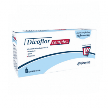 DICOFLOR COMPLEX INTEGRATORE BENESSERE INTESTINALE 12 FLANCINI 10 ML