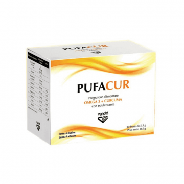 PUFACUR INTEGRATORE ALIMENTARE OMEGA 3 + CURCUMA 30 BUSTINE