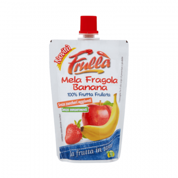 FRULLA' SNACK TASCABILE MELA FRAGOLA BANANA 100 GRAMMI