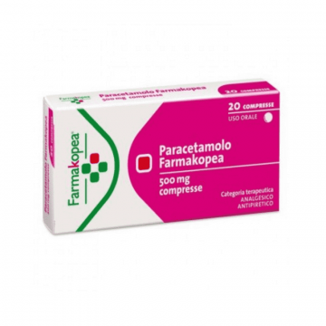 FARMAKOPEA PARACETAMOLO 20 COMPRESSE 500 MG