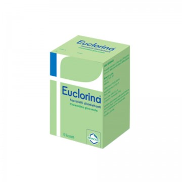 EUCLORINA FAZZOLETTI DISINFETTANTI ANTIBATTERICI 10 PEZZI