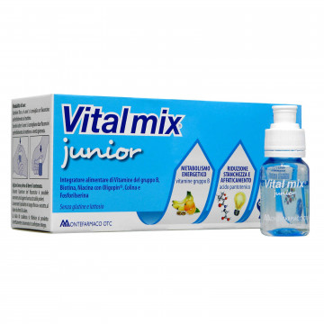 VITALMIX JUNIOR INTEGRATORE VITAMINE E MINERALI PER BAMBINI 12 FLACONCINI