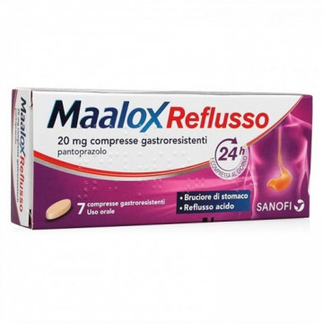 MAALOX REFLUSSO 20 MG PANTOPRAZOLO 20 MG 7 COMPRESSE