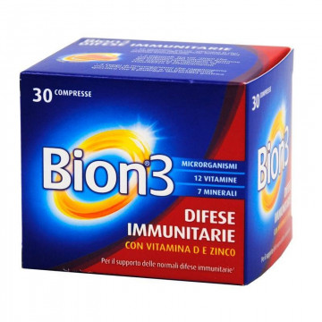 BION 3 INTEGRATORE DIFESE IMMUNITARIE CON VITAMINA E E ZINCO 30 COMPRESSE