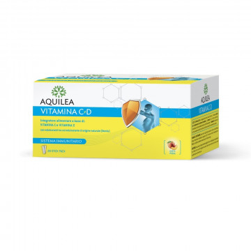 AQUILEA VITAMINA C+D DIFESE IMMUNITARIE 28 BUSTINE STICK