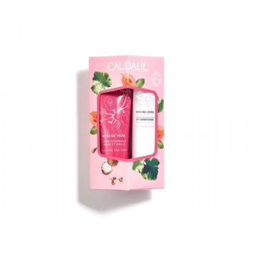 CAUDALIE LIPHAND DUO ROSE DE VIGNE CREMA MANI + BURRO DI CACAO 4,5 G