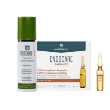 ENDOCARE C PURE CONCENTRATE AMPOLLE RIGENERANTI ANTIRUGHE 14 FIALE + ENDOCARE C FERULIC SIERO ANTIETA'