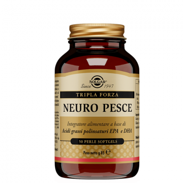 SOLGAR NEURO PESCE INTEGRATORE PER FUNZIONE CELEBRALE, VISIVA, CIRCOLATORIA 50 PERLE SOFTGEL