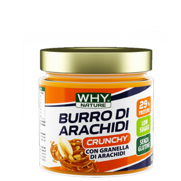 WHY NATURE BURRO ARACHIDI CRUNCHY 350 G CREMA PROTEICA