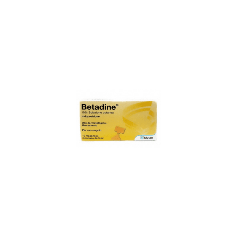 Betadine soluzione cutanea 10 flaconcini 5 ml 10%