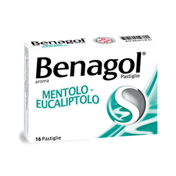 BENAGOL MENTOLO EUCALIPTOLO ANTISETTICO CAVO ORALE 16 PASTIGLIE