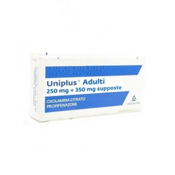 Uniplus ad 10supp250mg+350mg