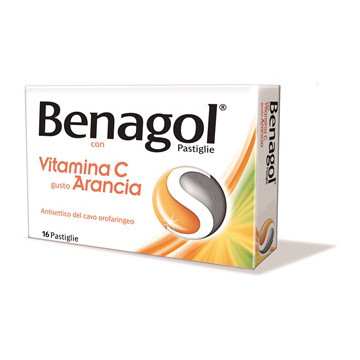 BENAGOL VIT C 16PAST ARANCIA