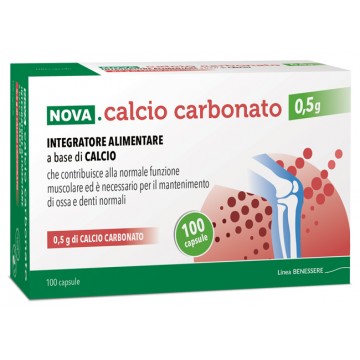 Calcio carbonato 0,5g 100cps