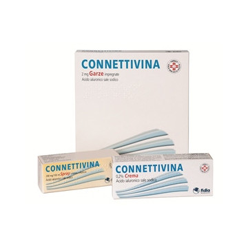 CONNETTIVINA 10 GARZE IMPREGNATE PER IRRITAZIONI CUTANEE 2 MG 10 CM x 10 CM