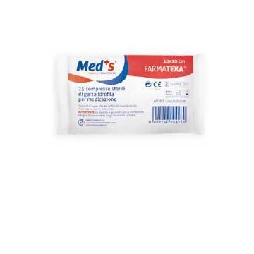 Garza meds 12/8 10x10cm 25pz