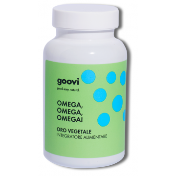 980494999_Goovi Oro Vegetale integratore a base di Omega 3-6-9_60 Perle softgel