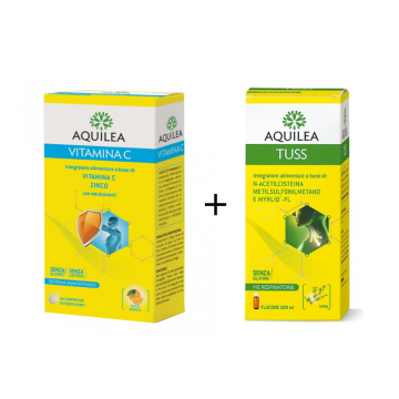 939146128 + 942047960_Bipack Antinfluenzale Aquilea Flu lavaggio nasale + Aquilea vitamina C