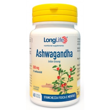 Ashwagandha Integratore di Ginseng LongLife 60 Capsule - 500mg