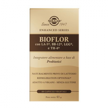 Solgar, Bioflor - Integratore per l’Equilibrio della Flora Intestinale 60 Capsule Veg