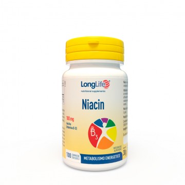 Phoenix LongLife Niacin - integratore alimentare 100 compresse 100mg