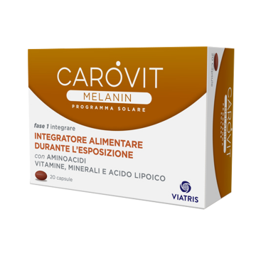 Carovit Melanin Programma Solare - Integratore Alimentare 20 Capsule