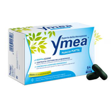 Ymea Pancia Piatta - Integratore Alimentare per la Menopausa 64 Capsule