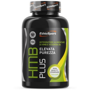 EthicSport - HBM Plus Integratore di HMB e Vitamina B6 120 Compresse