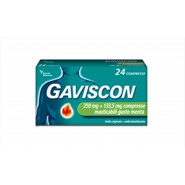 GAVISCON 24CPRMENT250+133,5M