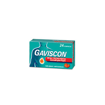 GAVISCON 24CPRFRAG250+133,5M