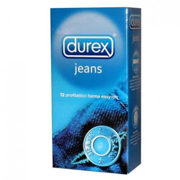 DUREX PRESERVATIVI JEANS EASY ON 12 PEZZI - ELEVATA VESTIBILITA' ED ADERENZA