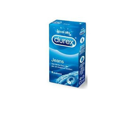 DUREX PRESERVATIVI JEANS EASY ON 6 PEZZI - ELEVATA VESTIBILITA' ED ADERENZA