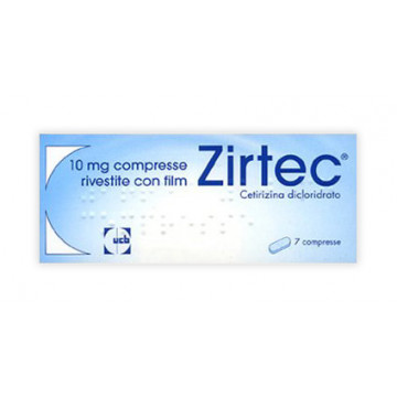 ZIRTEC ANTISTAMINICO PER RINITE ALLERGICA E ORTICARIA 10 COMPRESSE 10 MG