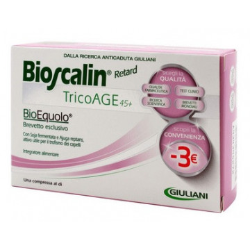 BIOSCALIN TRICOAGE 45+ INTEGRATORE ANTICADUTA DONNA 30 COMPRESSE