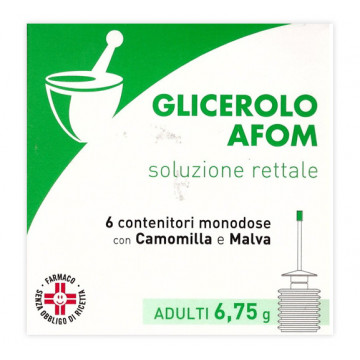 GLICEROLO AFOM SOLUZIONE RETTALE 6 CONTENITORI DA 6,75 GRAMMI