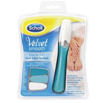 SCHOLL VELVET SMOOTH NAIL CARE SYSTEM KIT ELETTRONICO PER UNGHIE