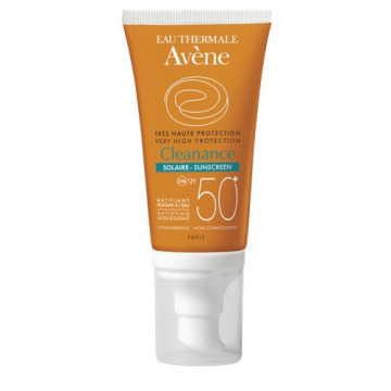 AVENE CLEANANCE SOLARE SPF 50+ 50 ML PROTEZIONE MOLTO ALTA PER PELLE SENSIBILE DEL VISO