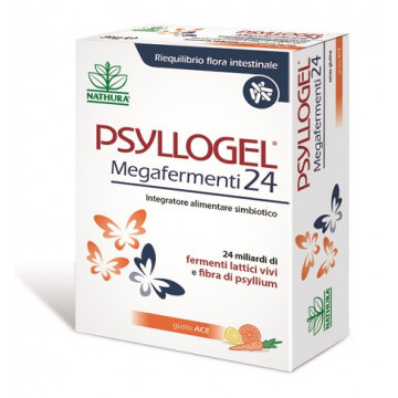 PSYLLOGEL MEGAFERMENTI INTEGRATORE 24 FERMENTI LATTICI GUSTO ACE 12 BUSTINE