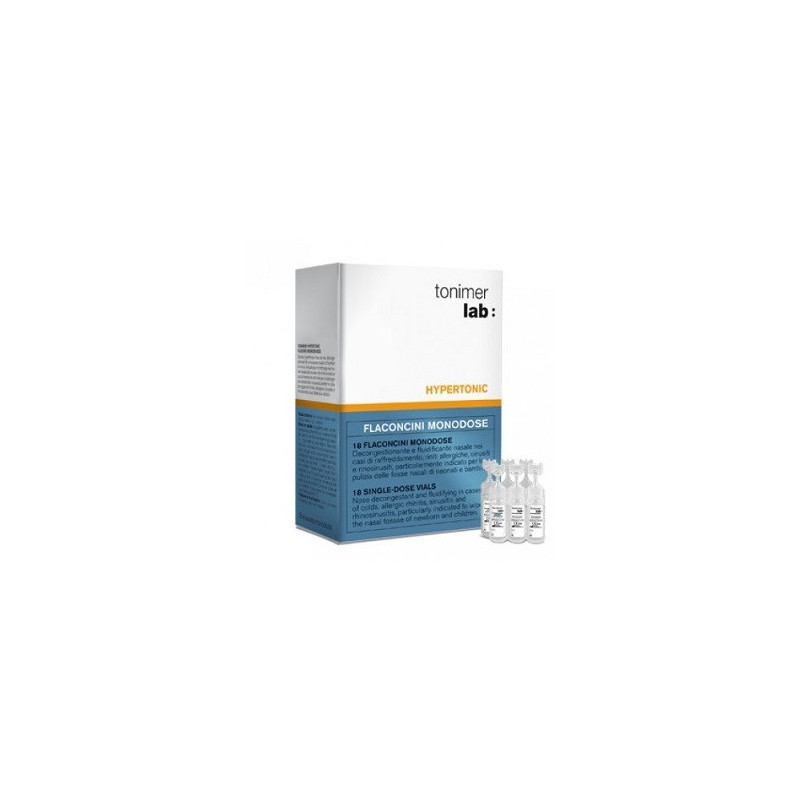 TONIMER LAB HYPERTONIC DECONGESTIONANTE NASALE PER BAMBINI 18 FLACONCINI MONODOSE TONIMER LAB HYPERTONIC DECONGESTIONANTE NASALE PER BAMBINI 18 FLACONCINI MONODOSE