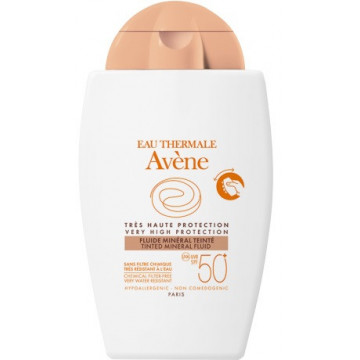 AVENE FLUIDO MINERALE COLORATO SPF 50+ 40 ML PROTEZIONE MOLTO ALTA VISO