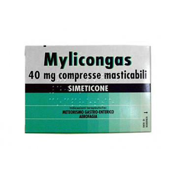 MYLICONGAS TRATTAMENTO METEORISMO GASTRO-ENTERICO 50 COMPRESSE 40 MG 