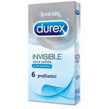 DUREX PRESERVATIVI ULTRA SOTTILI INVISIBLE 6 PEZZI