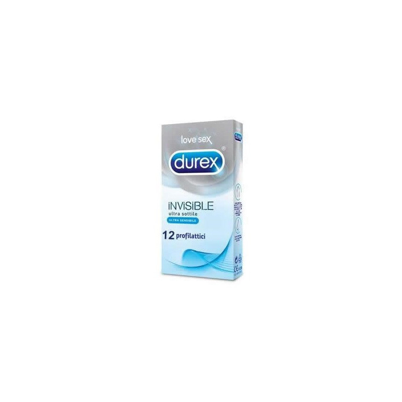DUREX PRESERVATIVI ULTRA SOTTILI INVISIBLE 12 PEZZI DUREX PRESERVATIVI ULTRA SOTTILI INVISIBLE 12 PEZZI