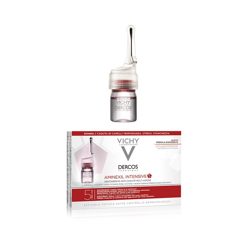 VICHY DERCOS AMINEXIL INTENSIVE 5 DONNA TRATTAMENTO ANTICADUTA 42 FIALE VICHY DERCOS AMINEXIL INTENSIVE 5 DONNA TRATTAMENTO ANTICADUTA 42 FIALE