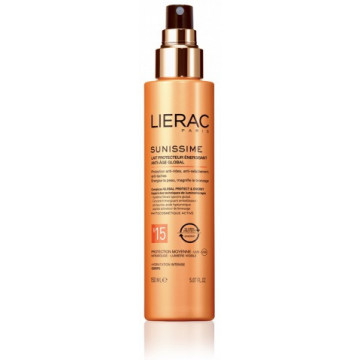 LIERAC SUNISSIME LATTE PROTETTIVO ENERGIZZANTE ANTI-ETÀ GLOBALE SPF 15 150 ML CORPO