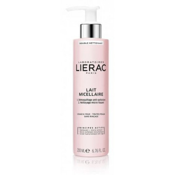 LIERAC LATTE MICELLARE STRUCCANTE A DOPPIA AZIONE 200 ML