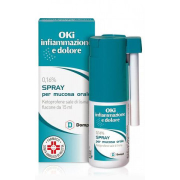 OKI INFIAMMAZIONE E DOLORE SPRAY PER MUCOSA ORALE 15 ML